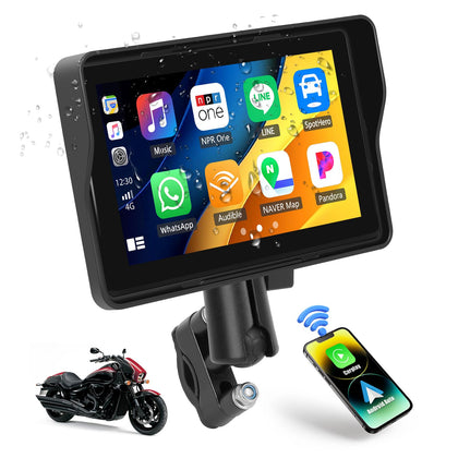 CAMECHO front display mounted on handlebar showing clear icons for safer navigation