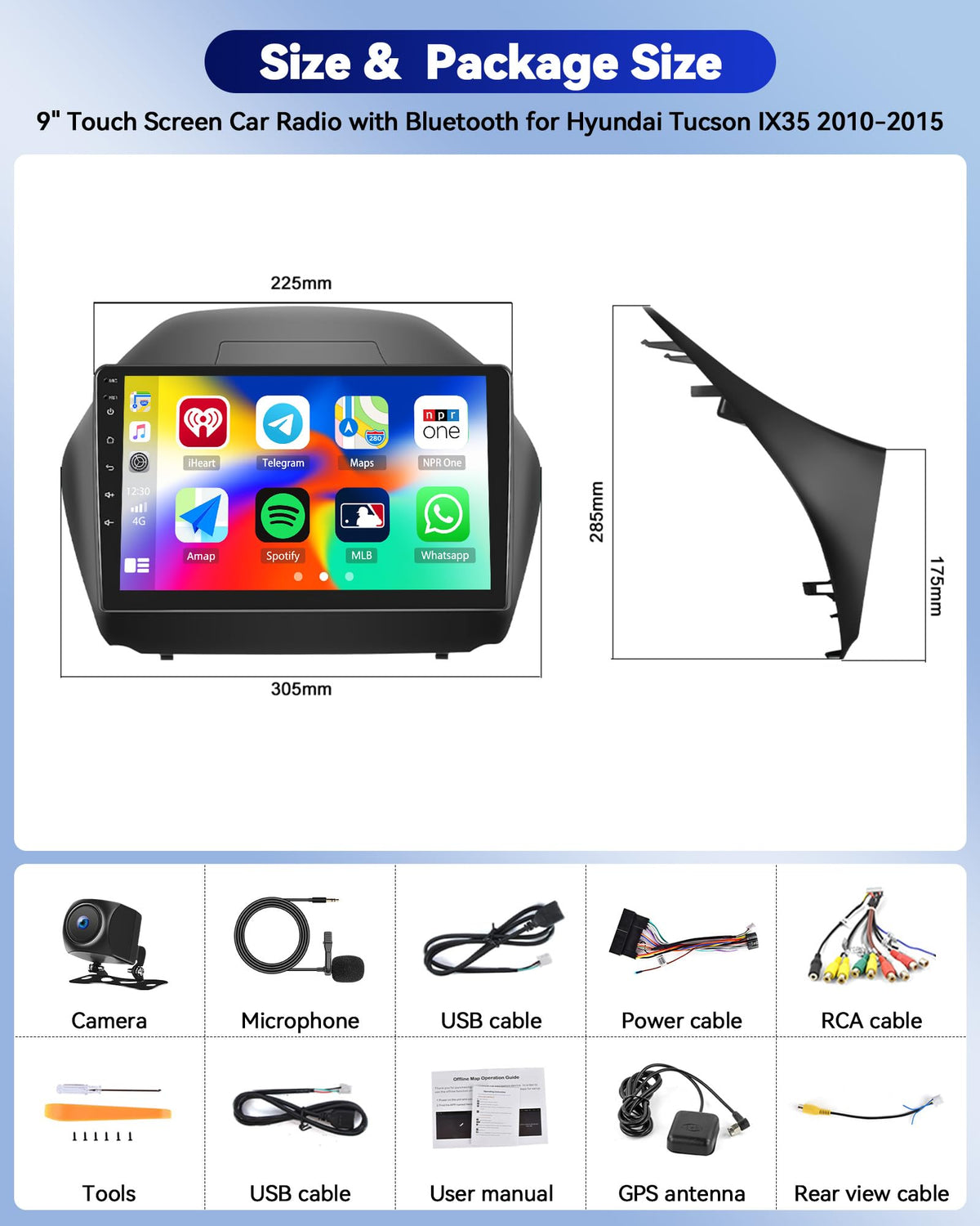 CAMECHO 10.1-inch IPS display offers sharp visuals and split-screen multitasking.