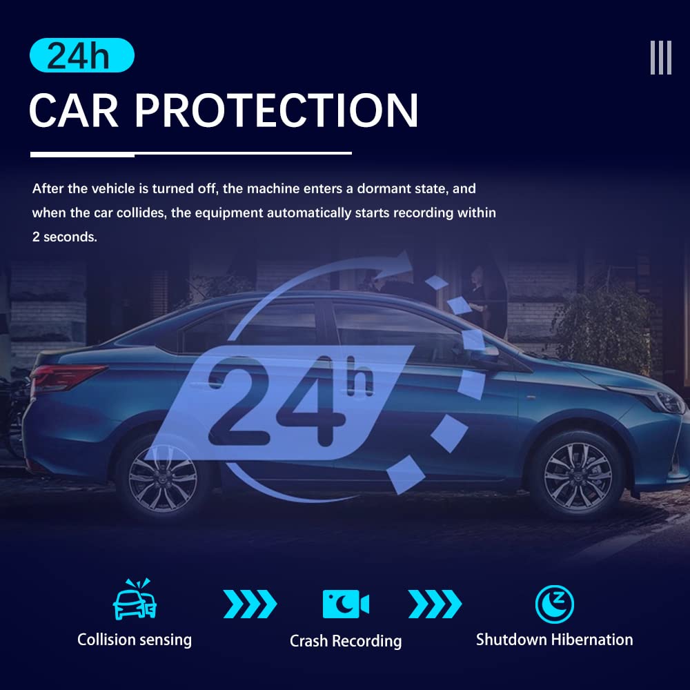 CAMECHO parking guideline display on mirror helping drivers judge reverse distance