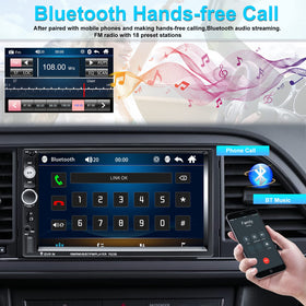 CAMECHO 7-inch touchscreen closeup displaying crisp media playback