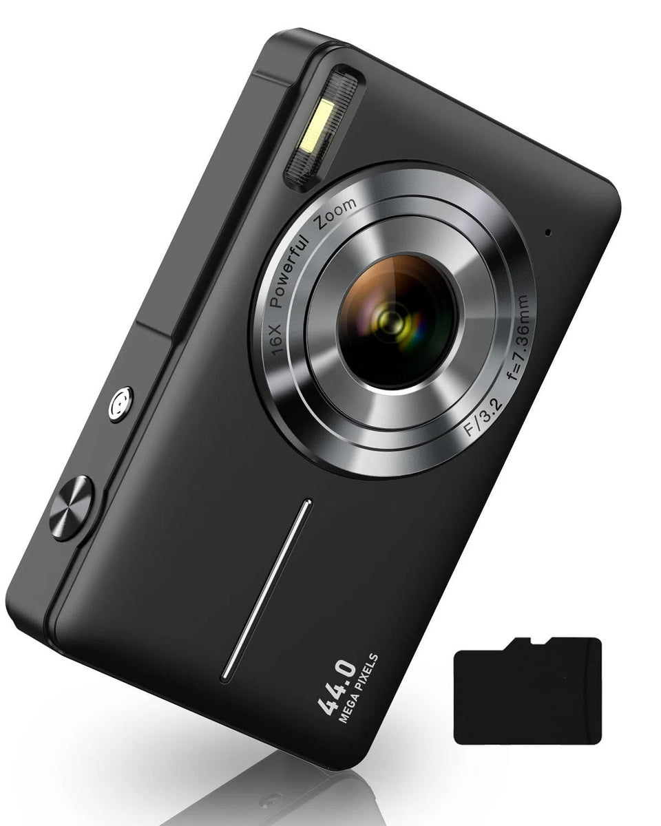 CAMKORY front view showing buttons and lens for easy handling
