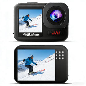 Camlance 4K60FPS action camera front view for immersive adventure footage.