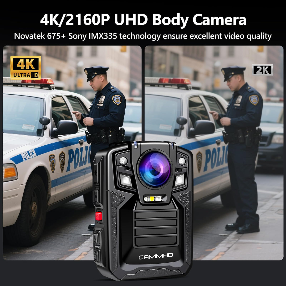 CAMMHD V8 170-degree wide-angle view captures broad situational awareness.