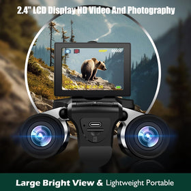 Camonity 2in1 binoculars-camera 2.4-inch LCD for quick framing