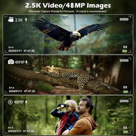 Camonity 2in1 binoculars-camera includes 32GB memory card for instant storage