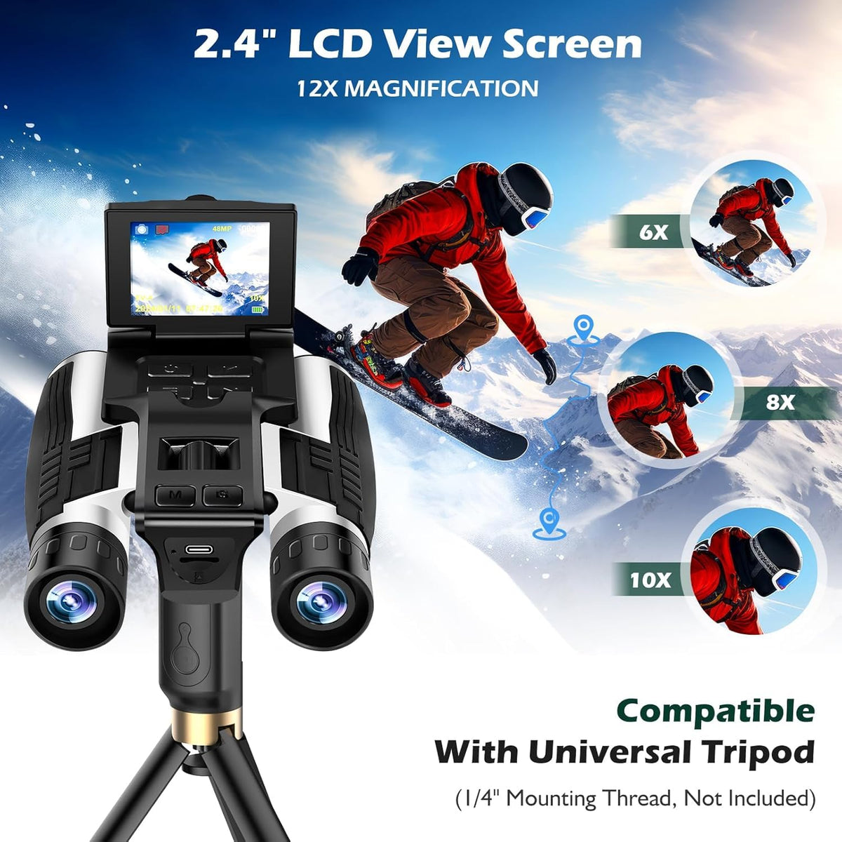 Camonity camera integrated binoculars capture 2.5K video during outings