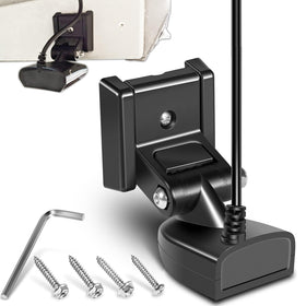 Camoo XNT-9-HW-T transom transducer on hull for accurate temperature readings