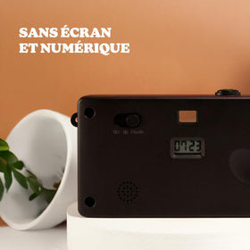 Camp Snap V105 back view highlights minimalist controls for distraction-free shooting