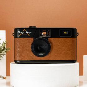 Camp Snap V105 side profile emphasizes compact size for pocket-friendly travel photography