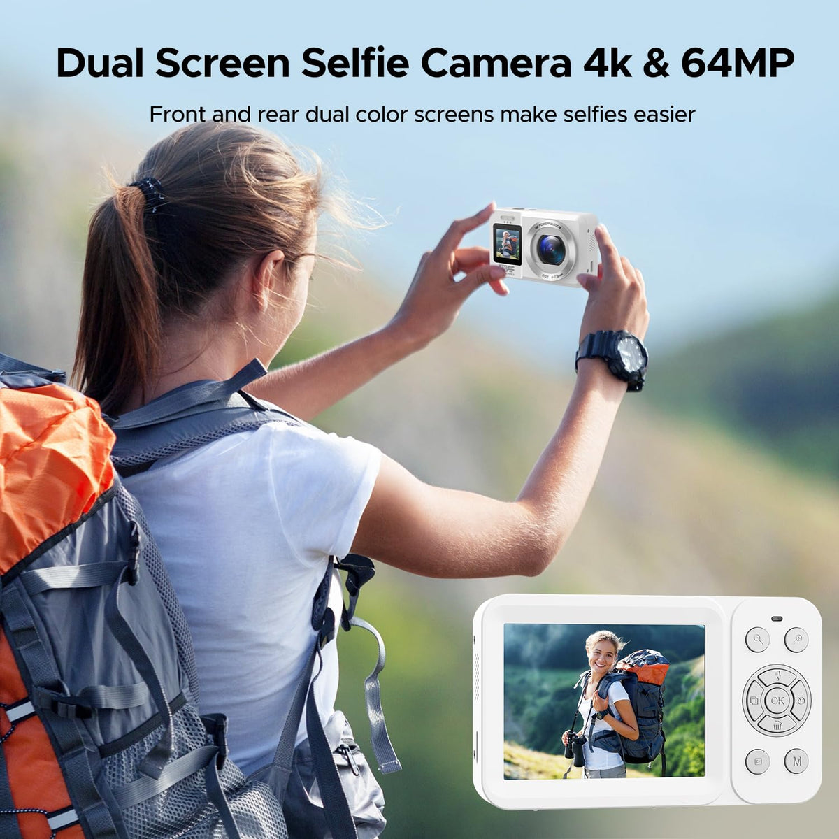 CAMWORLD 64MP photo mode for crisp landscapes and portraits