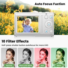 CAMWORLD lens close-up highlighting autofocus and high-resolution capture benefit
