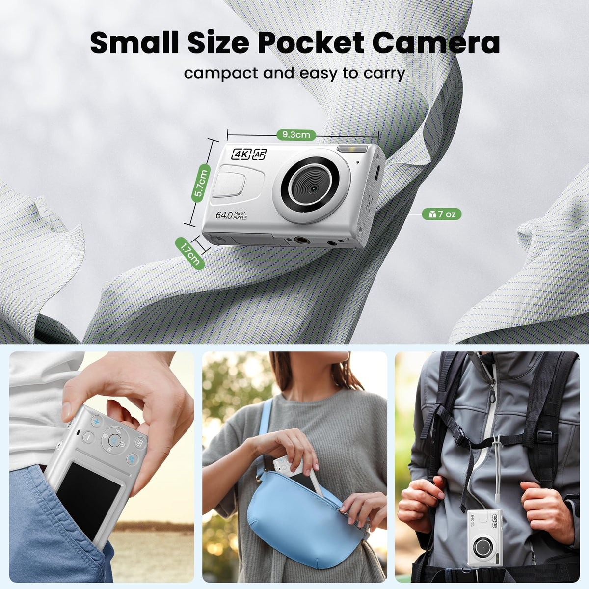 CAMWORLD lifestyle travel scene showing compact camera convenience for outings