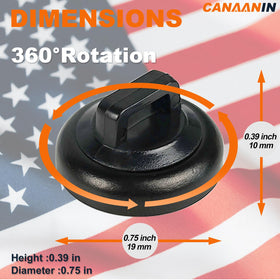 CANAANIN installed on car dashboard organizing wires and reducing clutter