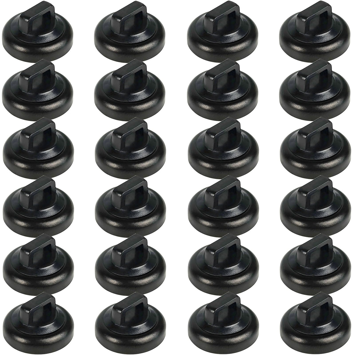 CANAANIN front packaging showing 24 black magnetic mounts and benefits of organized cables