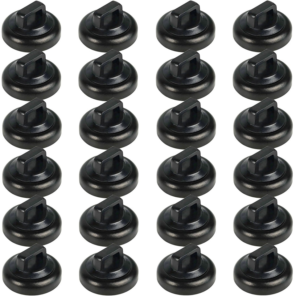 CANAANIN front packaging showing 24 black magnetic mounts and benefits of organized cables