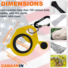 CANAANIN zip tie holder eco-friendly design supports reuse