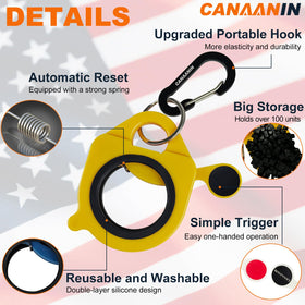CANAANIN zip tie holder glow-in-the-dark white for low-light sites