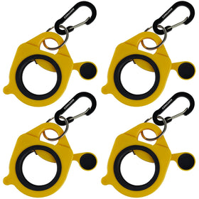 CANAANIN zip tie holder yellow front view for quick electrical access