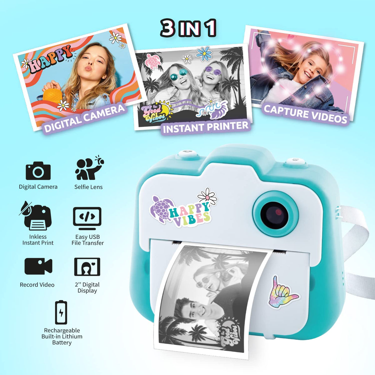 Canal Toys Photo Creator accessories kit includes markers and stickers for personalization.