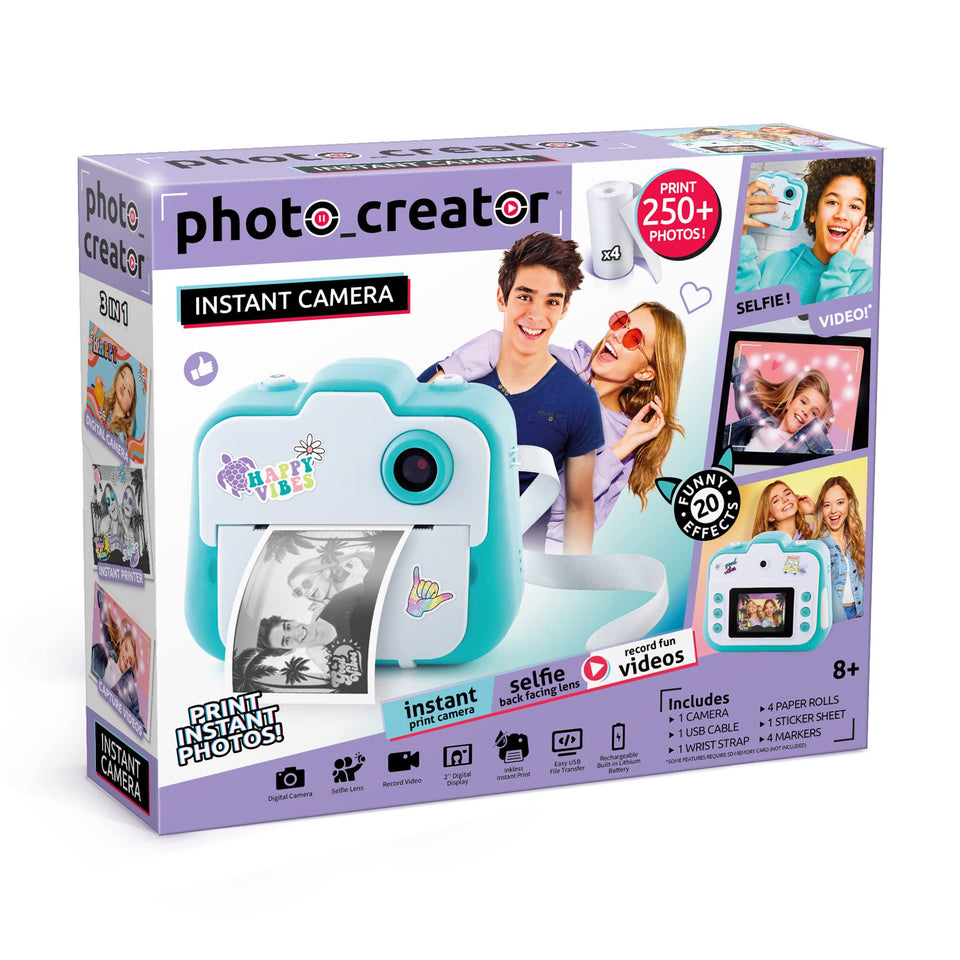 Canal Toys Photo Creator front view showing compact, kid-friendly design for easy on-the-go printing.