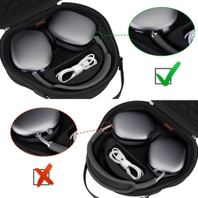Canboc AirPods Max Case double-zip design for easy access.