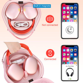 Canboc AirPods Max case EVA shell shields headphones from impacts.