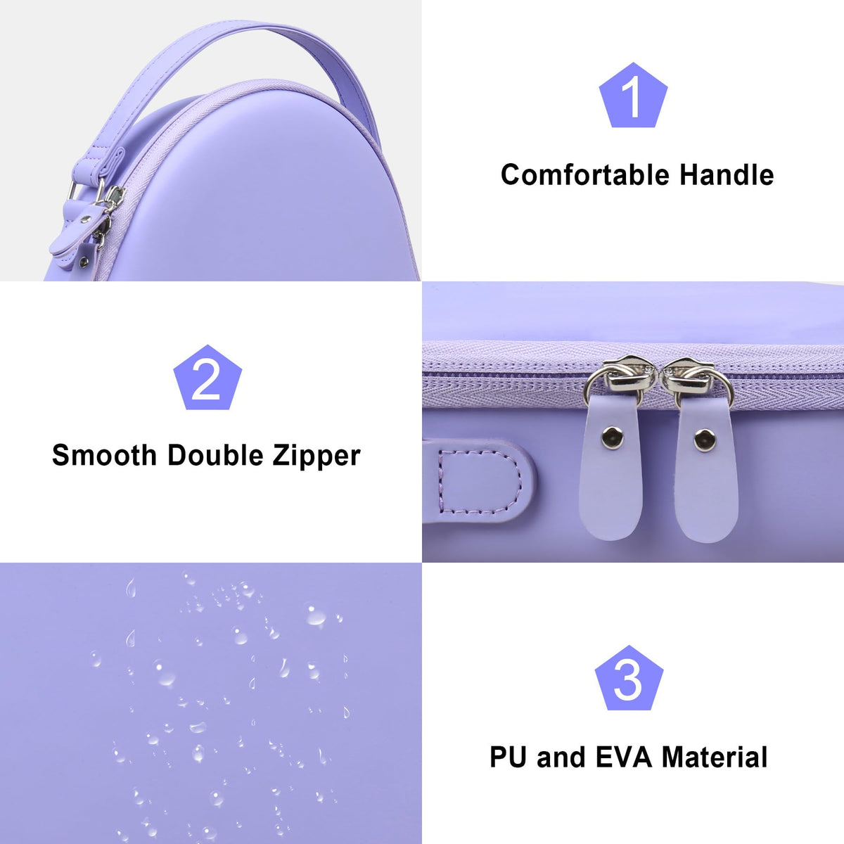 Canboc AirPods Max Case has a convenient handle and compact design.