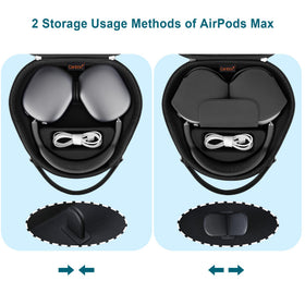 Canboc AirPods Max Case uses magnetic pads to trigger standby when stored.