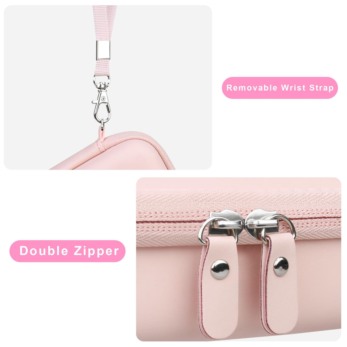 Detail of Canboc double zipper for smooth access and reliable closure benefit