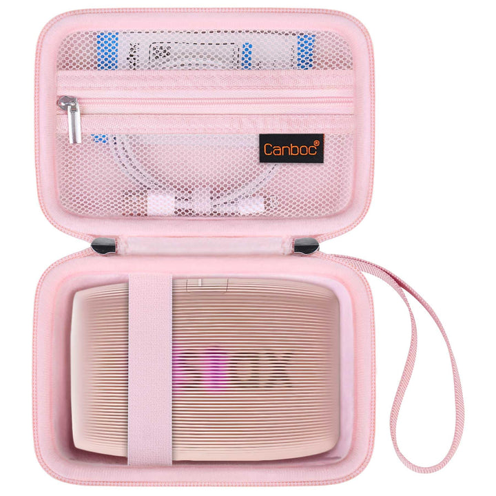 Canboc soft pink case front view showing compact protective design and style benefit