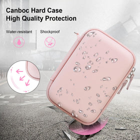 Close-up velvet interior of Canboc case protecting printer finish from scratches