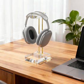 CANCLEAR curved-hanger design protects headphone headbands from dents
