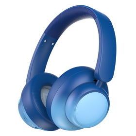 Candy Bila Active Kids headphones, front view in gradient blue, ready for immersive sound on adventures.