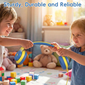 Candy Bila adjustable headband on child showing secure comfortable fit