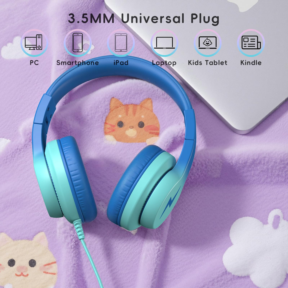 Candy Bila audio share dual jack in use demonstrating two-listener sharing benefit