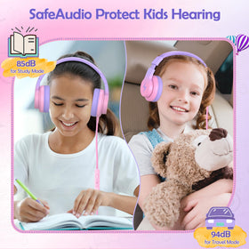Candy Bila close-up of soft ear cup padding highlighting comfort and noise isolation benefit