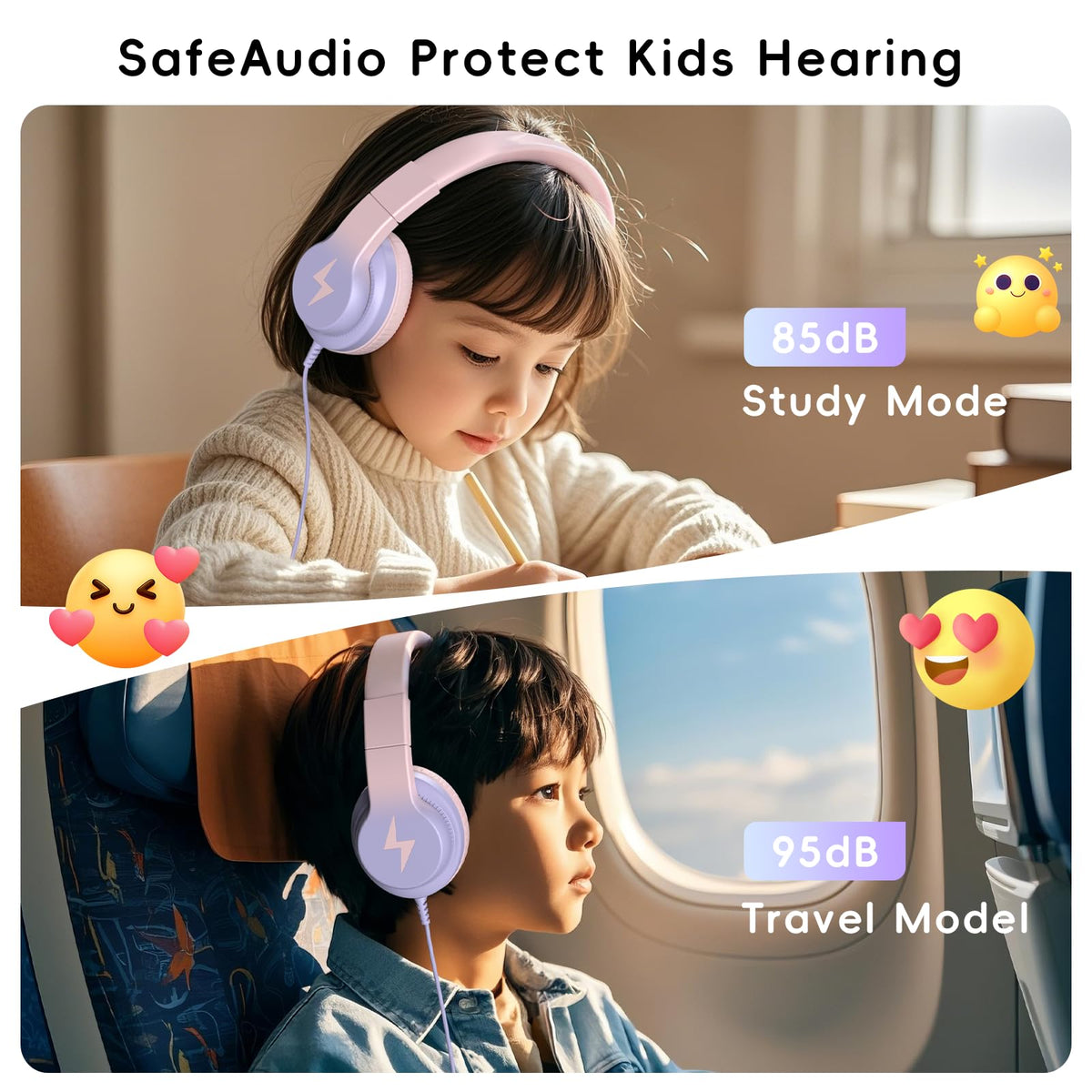 Candy Bila close-up of cushioned ear cup showing comfort for kids