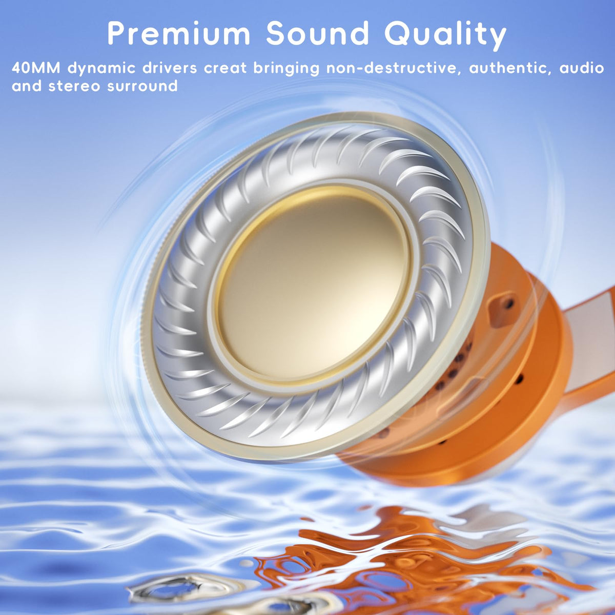 Candy Bila earcup close-up showing soft cushions for comfortable listening