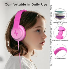 Candy Bila folded headphones demonstrating compact, space-saving portability