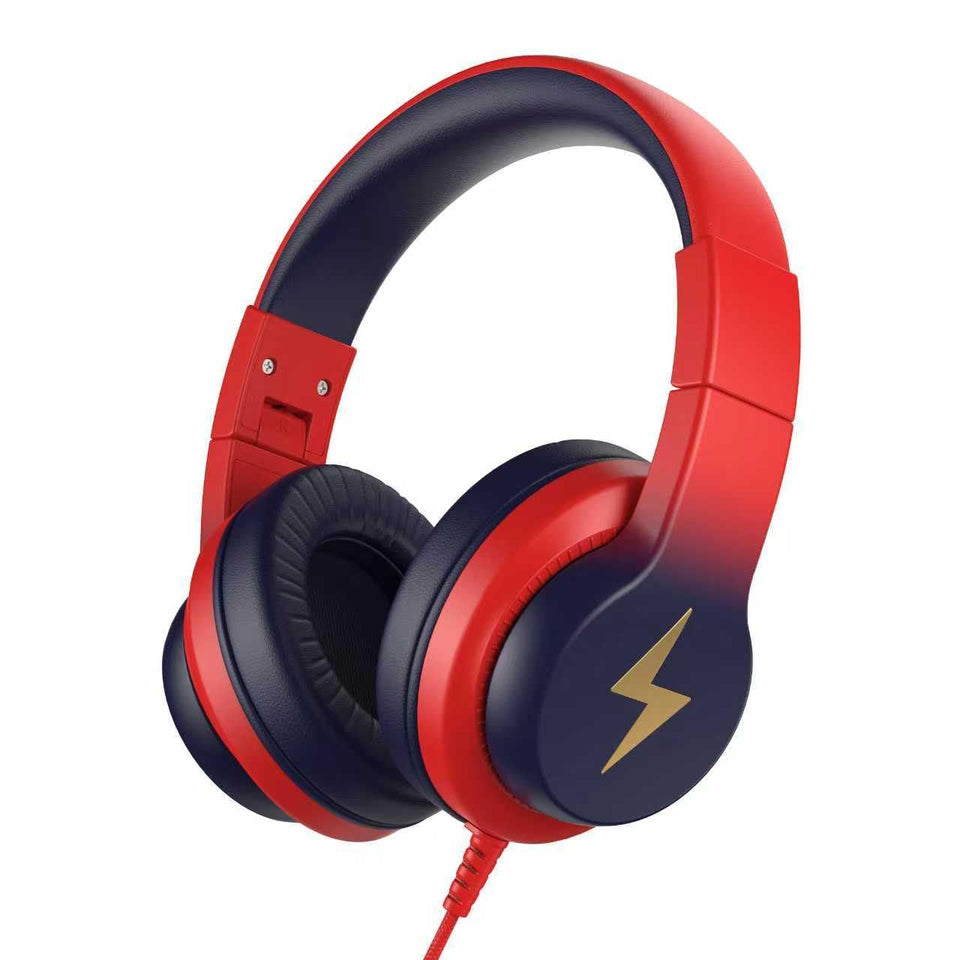 Candy Bila front view showing headphones and gradient colors for safe listening