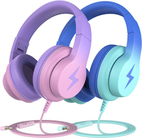 Candy Bila front view of headphones showing design and safe volume limits