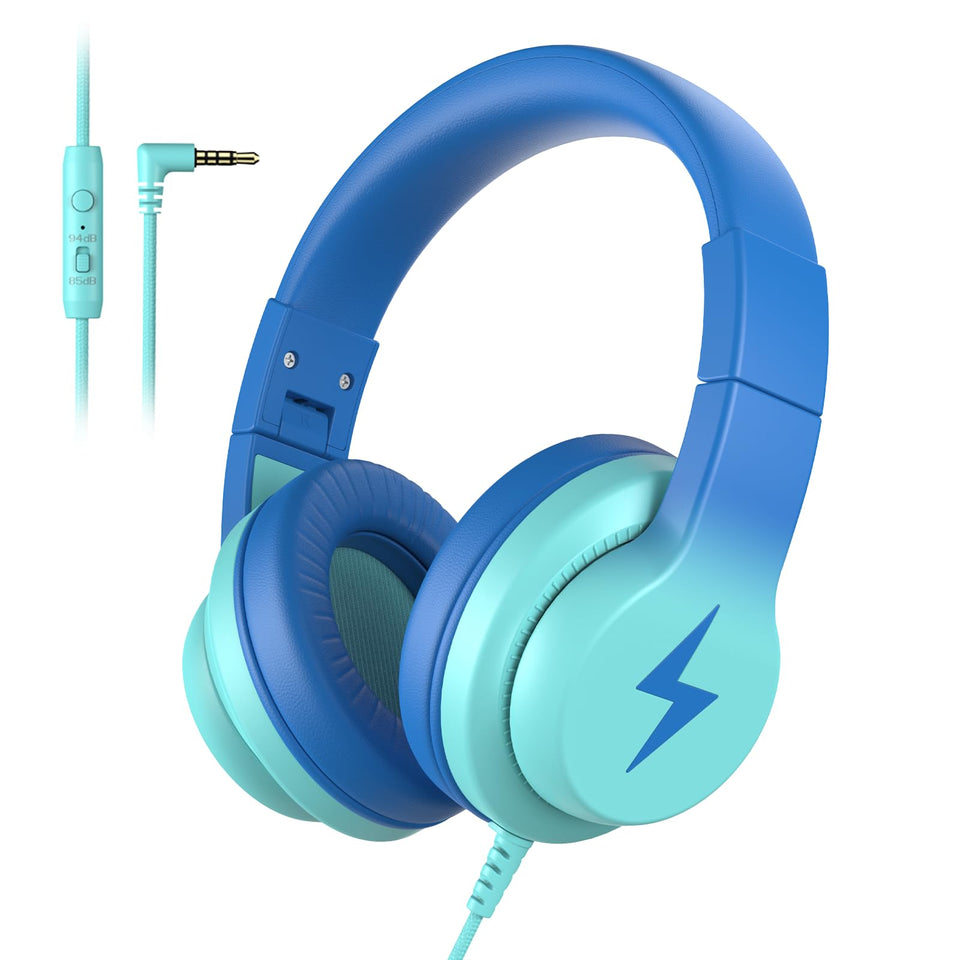 Candy Bila gradient blue front view showing safe, kid-friendly design and comfortable fit