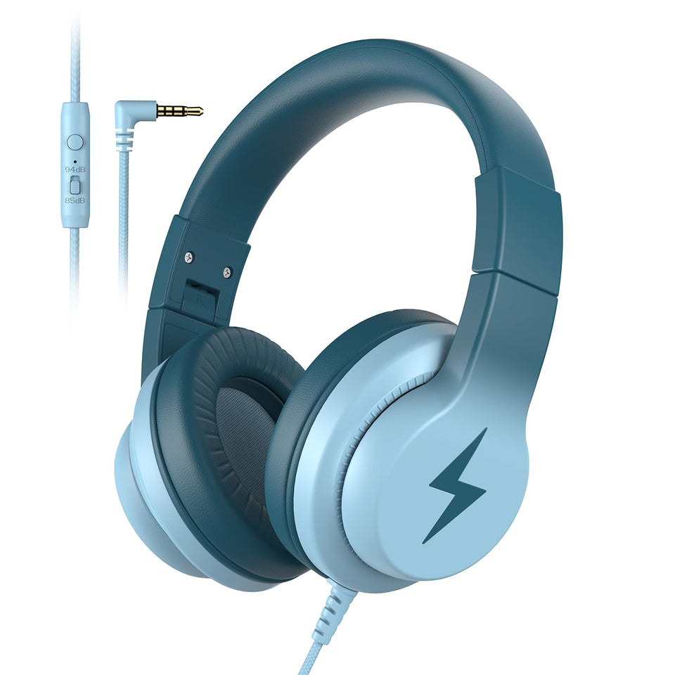Candy Bila front view showing gradient green finish and over-ear fit benefit clear visibility