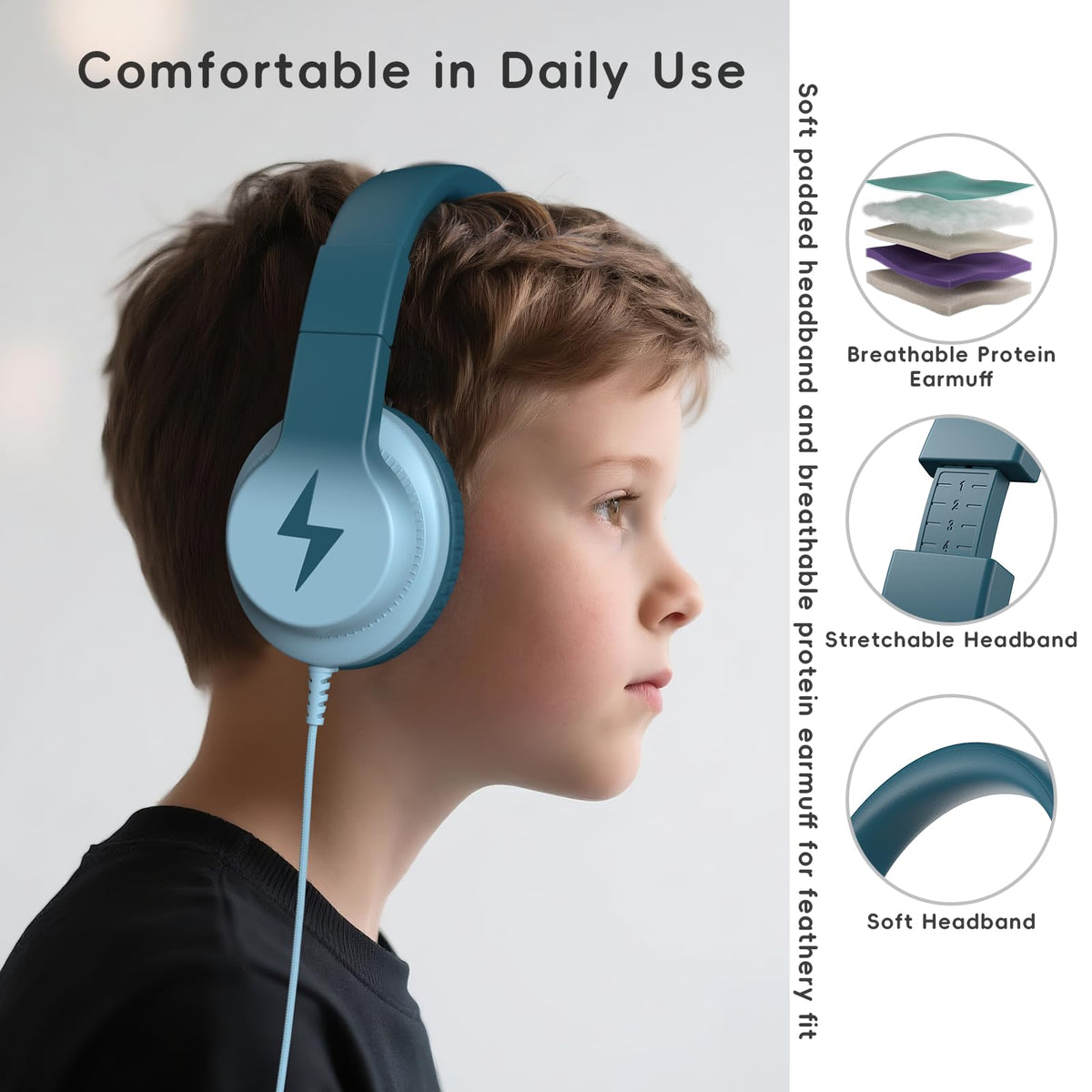 Candy Bila inline remote and microphone close detail enabling easy calls and playback control