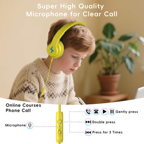 Candy Bila Kids Headphones adjustable headband fits growing kids.