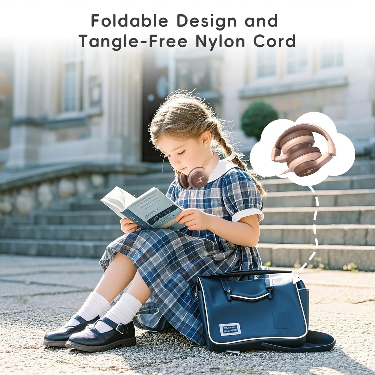 Candy Bila durable nylon cord resists tugs for lasting use