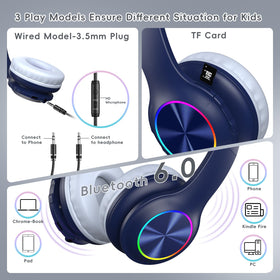 Candy Bila Kids Headphones folded design for easy travel