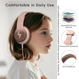 Candy Bila headphones with inline remote and volume limiter
