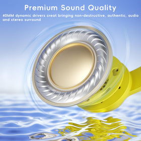 Candy Bila Kids Headphones with inline mic and remote for quick control.