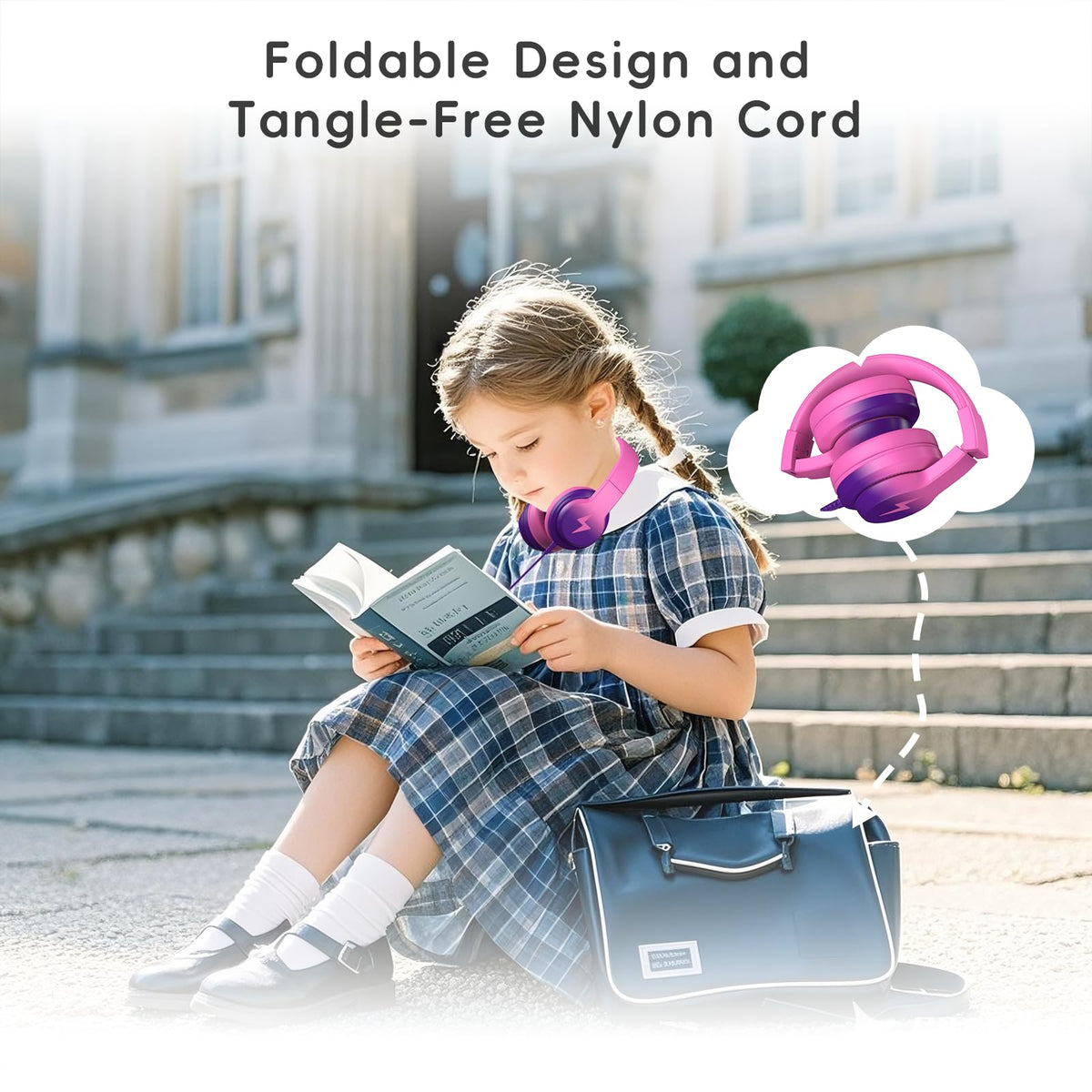 Candy Bila pink color option for kids' study and travel
